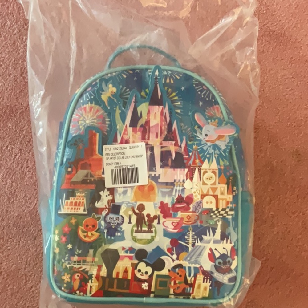 Disney loungefly Joey Chou backpack nwt
